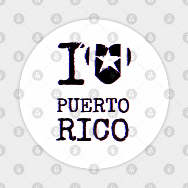 I heart puerto rico Magnet by Duendo Design